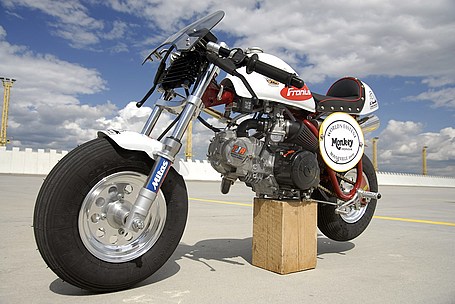 Honda Monkey bike prepared for speed record